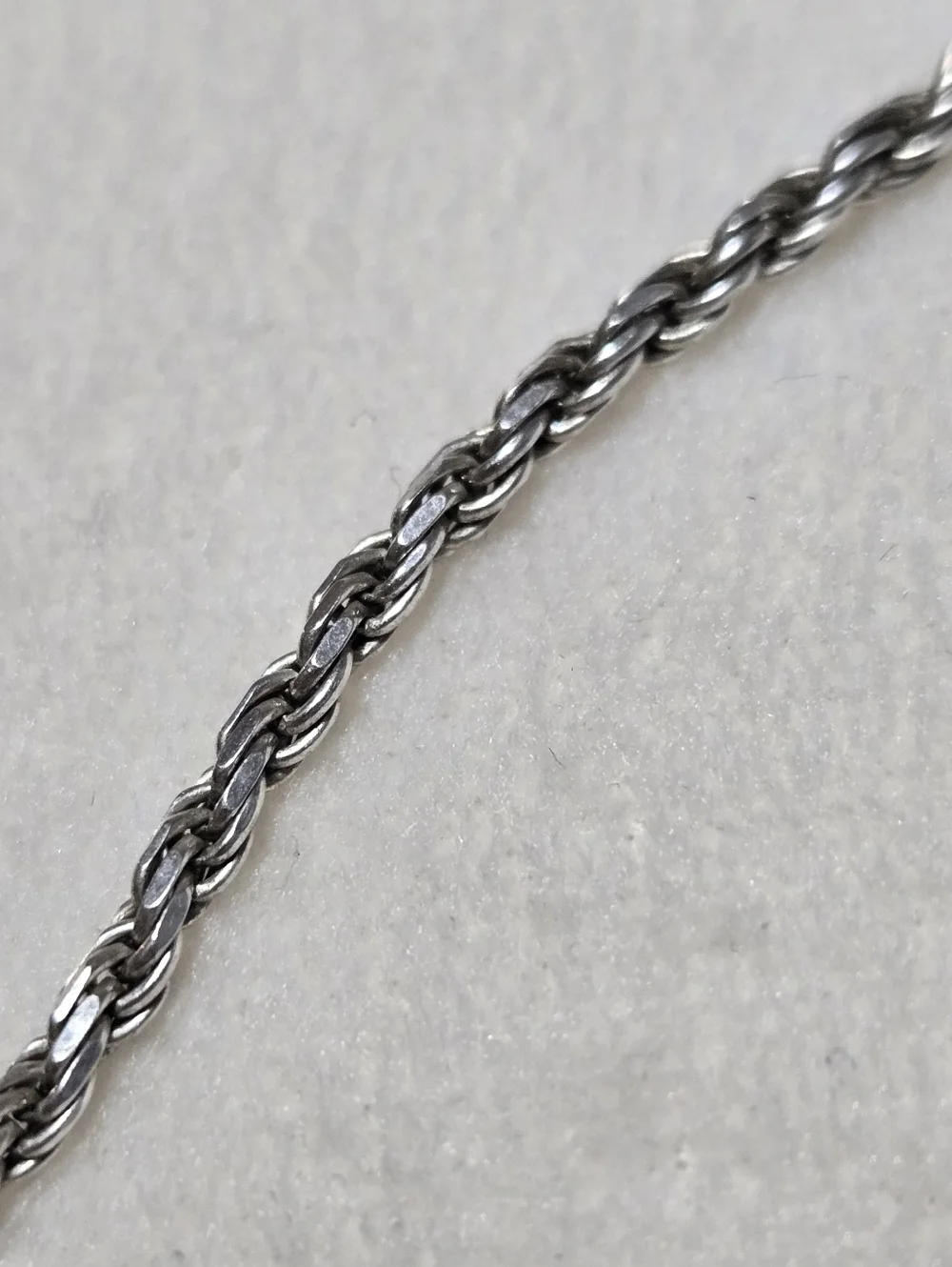Sterling Silver Rope Bracelet